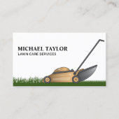 芝刈気にりガーデニング 名刺 (正面)