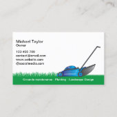 芝刈気にりガーデニング 名刺 (裏面)