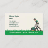 芝刈気にり機の造園法 名刺 (裏面)