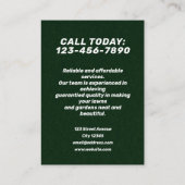 芝刈気にり機グラフィック名刺 名刺 (裏面)