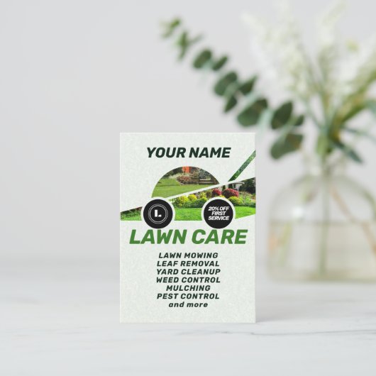 芝刈気にり機グラフィック名刺 名刺 (スタンド正面)