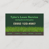 芝刈気にり造園自然 名刺 (正面)