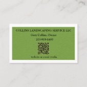 芝刈気にり造園 名刺 (裏面)