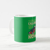 芝刈芝生気に コーヒーマグカップ (正面左)