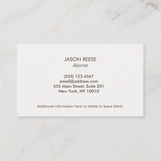 芝地気に紙ツリー 名刺 (裏面)