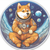 芝宇宙宇宙飛行士 シール (正面)