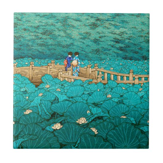 芝川瀬蓮居の弁天池 タイル (正面)