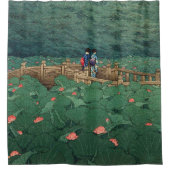 芝川瀬蓮居の弁天神社の池 シャワーカーテン (正面)