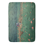 芝川瀬蓮居の弁天神社の池 バスマット (正面縦)