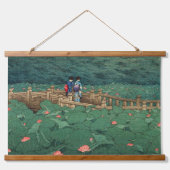 芝川瀬蓮居の弁天神社の池 吊り下げ型タペストリー (正面)