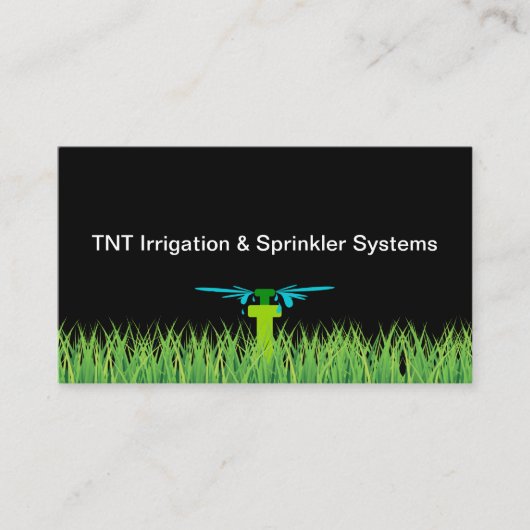 芝散水システムおよび灌漑 名刺 (正面)