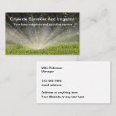 芝散水及び灌漑サービス 名刺 (正面/裏面)