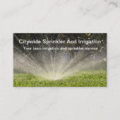 芝散水及び灌漑サービス 名刺 (正面)