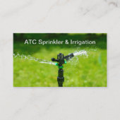 芝散水及び灌漑サービス 名刺 (正面)