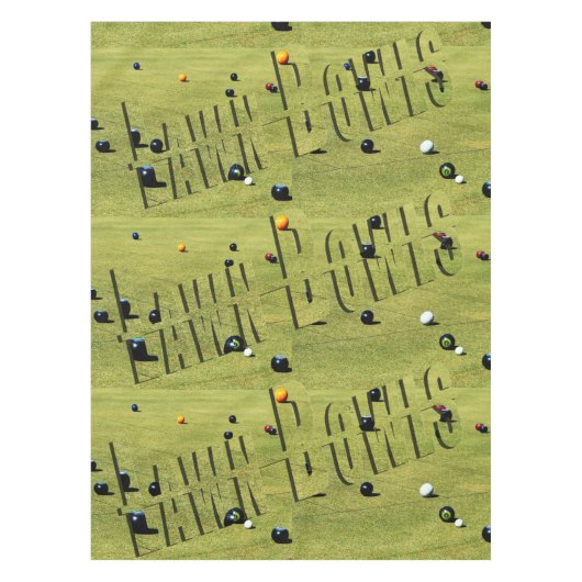 芝椀ゲームとロゴ テーブルクロス (正面)