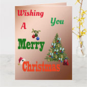 芝椀、ジャンボクリスマスカード カード (黄色い花)