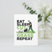 芝気に刈り家 ポストカード (スタンド正面)