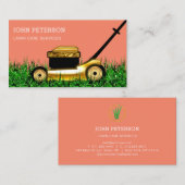 芝気に園芸草刈モダン業 名刺 (正面/裏面)