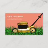 芝気に園芸草刈モダン業 名刺 (正面)