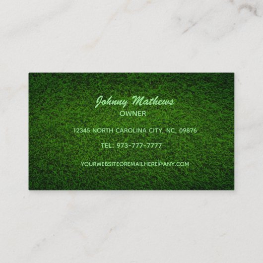 芝気に生のスローガン 名刺 (裏面)