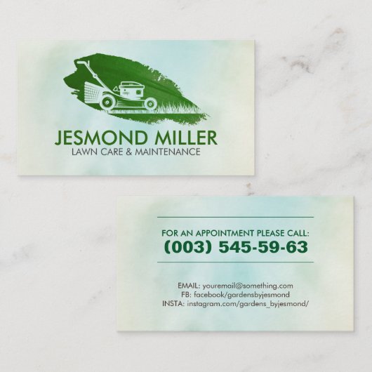 芝気に生整備業証 名刺 (正面/裏面)