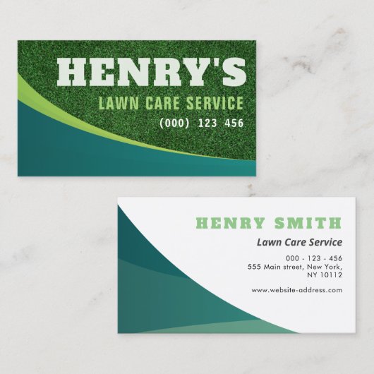 芝気に生造園名刺 名刺 (正面/裏面)