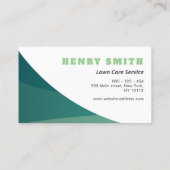 芝気に生造園名刺 名刺 (裏面)