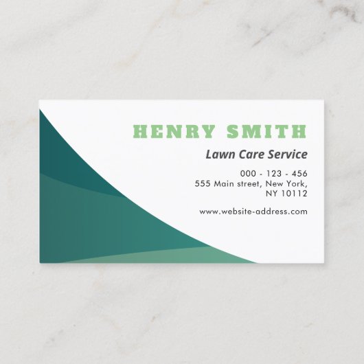 芝気に生造園名刺 名刺 (裏面)