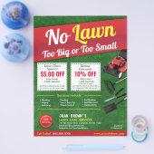 芝気に造園草刈りテンプレート チラシ (シングル)