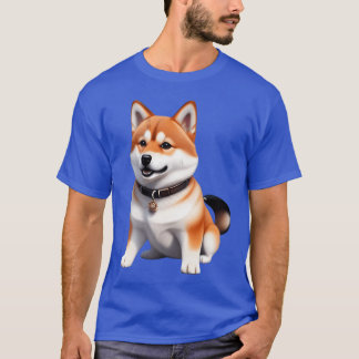 芝犬レトロな友人 Tシャツ