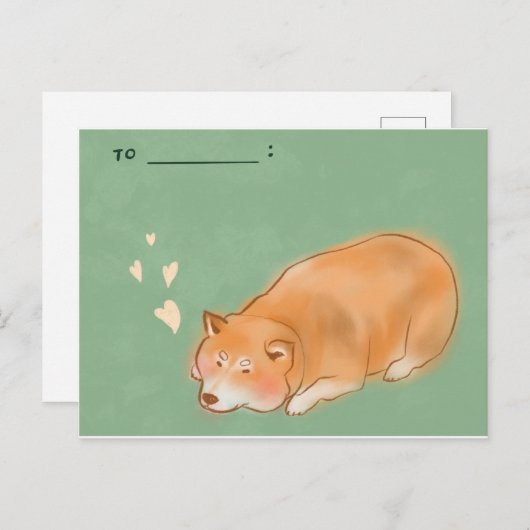 芝犬#1 ポストカード (正面/裏面)