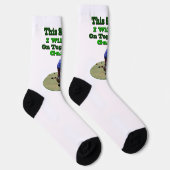 芝生おもしろいのボウル今季、クルーソックス ソックス (右)