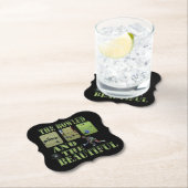 芝生おもしろいのボウル美しいデザイン ペーパーコースター (インサイチュ)