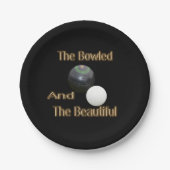 芝生おもしろいのボウル美しい、パーティープレート ペーパープレート (正面)