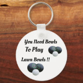 芝生おもしろいのボールに遊は鍵リン キーホルダー (正面)