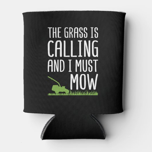 芝生おもしろいの刈り込み – 芝生が呼び出している 缶クーラー (正面)