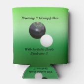 芝生おもしろいの椀に不機嫌な男が 缶クーラー (裏面)