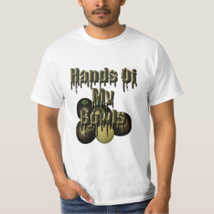 芝生おもしろいの椀の手 Tシャツ