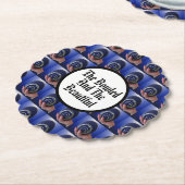 芝生おもしろいの椀は美しいデザインを踏み鳴らした ペーパーコースター (アングル)