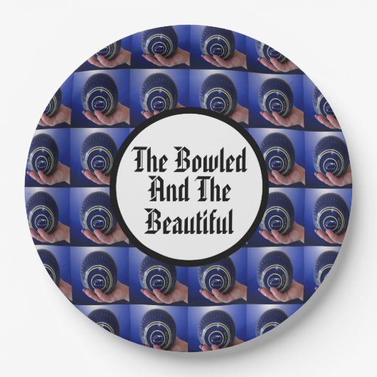 芝生おもしろいの椀は美しいデザインを踏み鳴らした ペーパープレート (正面)