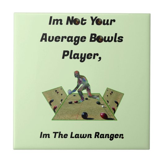 芝生おもしろいの椀レンジャー タイル (正面)