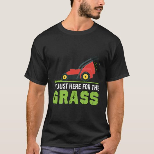 芝生おもしろいの草刈りシャツ Tシャツ (正面)