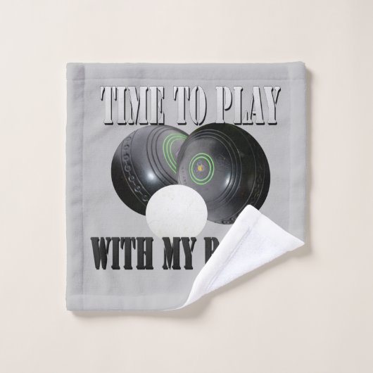 芝生おもしろいの遊鉢に行く時間 ウォッシュタオル (ウォッシュタオル)