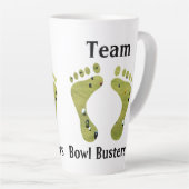 芝生おもしろいボウルのチーム名ボウルバスター、 カフェラテマグ (右アングル)