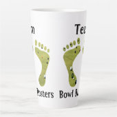 芝生おもしろいボウルのチーム名ボウルバスター、 カフェラテマグ (正面)