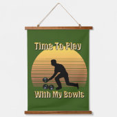 芝生おもしろいボウルの遊び時間、ウォーつるズ 吊り下げ型タペストリー (正面)