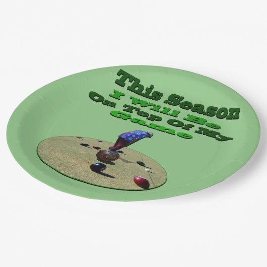 芝生おもしろいボウル今季、誕生日紙プレート ペーパープレート (アングル)