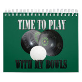 芝生おもしろいボウル写真とパンカレンダー カレンダー (カバー)