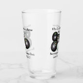 芝生おもしろいボール対ゴルフデザイン。 タンブラーグラス (左)