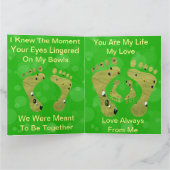 芝生おもしろい椀の周年記念カード カード (内部)